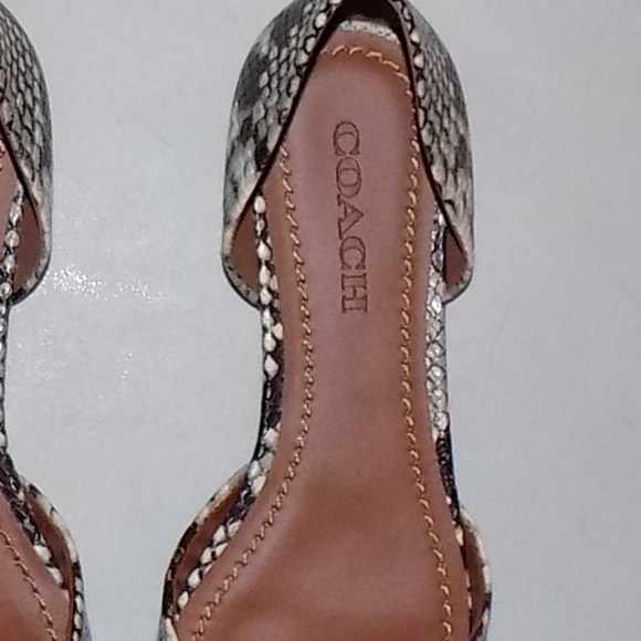 New Coach Python leather D’Orsays - Picture 7 of 8